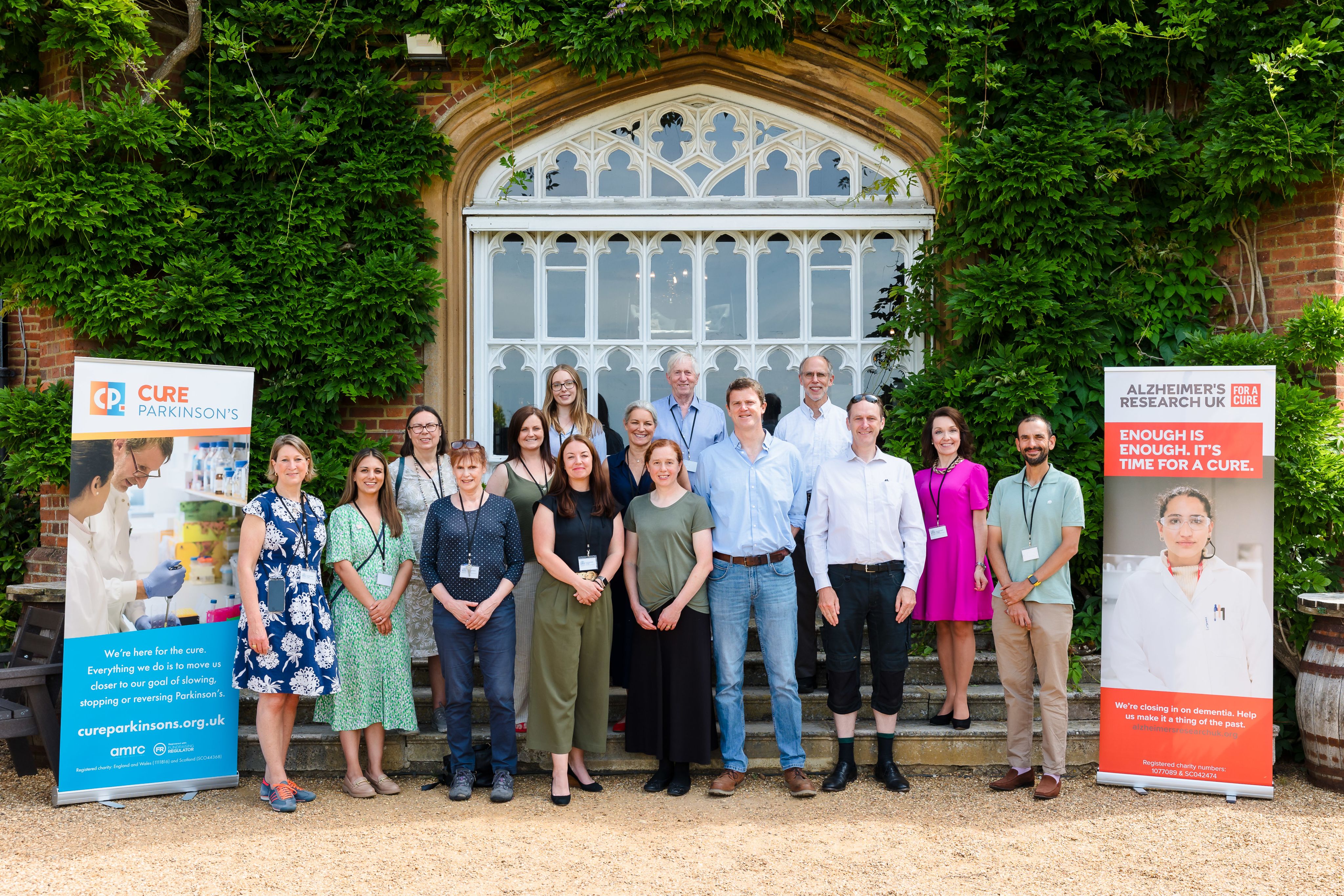 A group shot of the iLCT Committee and representatives from Alzheimer Research UK at Cumberland Lodge.